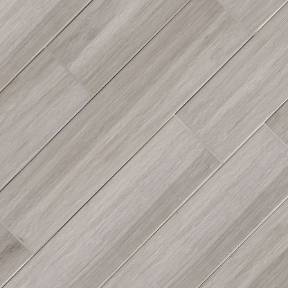 8x36 Havenwood Wood-Look Matte Smooth Ceramic Tile Gray Beige