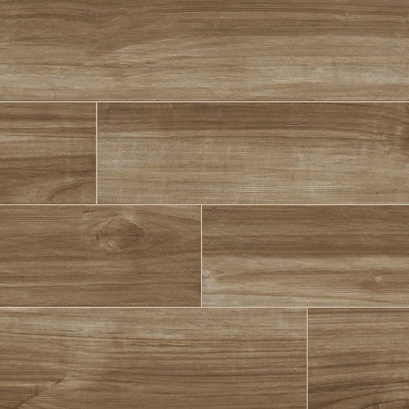 8x36 Havenwood Wood-Look Matte Smooth Ceramic Tile Golden Brown