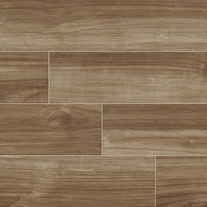 8x36 Havenwood Wood-Look Matte Smooth Ceramic Tile Golden Brown