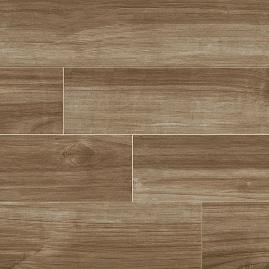8x36 Havenwood Wood-Look Matte Smooth Ceramic Tile Golden Brown