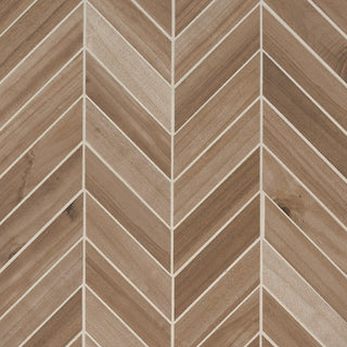 12x15 Havenwood Chevron Mosaic Wood-Look Matte Smooth Ceramic Tile