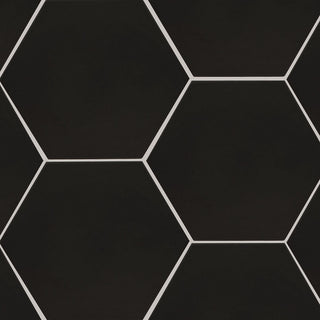 9x10 Hexley Hexagon Solid-Color Matte Smooth Ceramic Tile