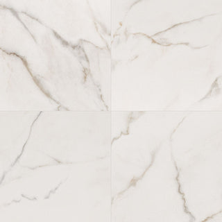 24x24 Kaya Marble-Look Polished Smooth Porcelain Tile
