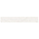 3x24 Kaya Bullnose Marble-Look Polished Smooth Porcelain Tile White