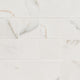 3x3 Kaya Mosaic Marble-Look Matte Smooth Porcelain Tile Soft White