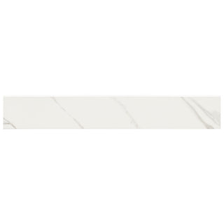 3x24 Kaya Bullnose Marble-Look Polished Smooth Porcelain Tile