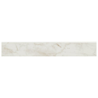 3x24 Kaya Bullnose Marble-Look Polished Smooth Porcelain Tile