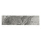 3x24 Kaya Intense Veining Bullnose Marble-Look Matte Smooth Porcelain Tile Gray