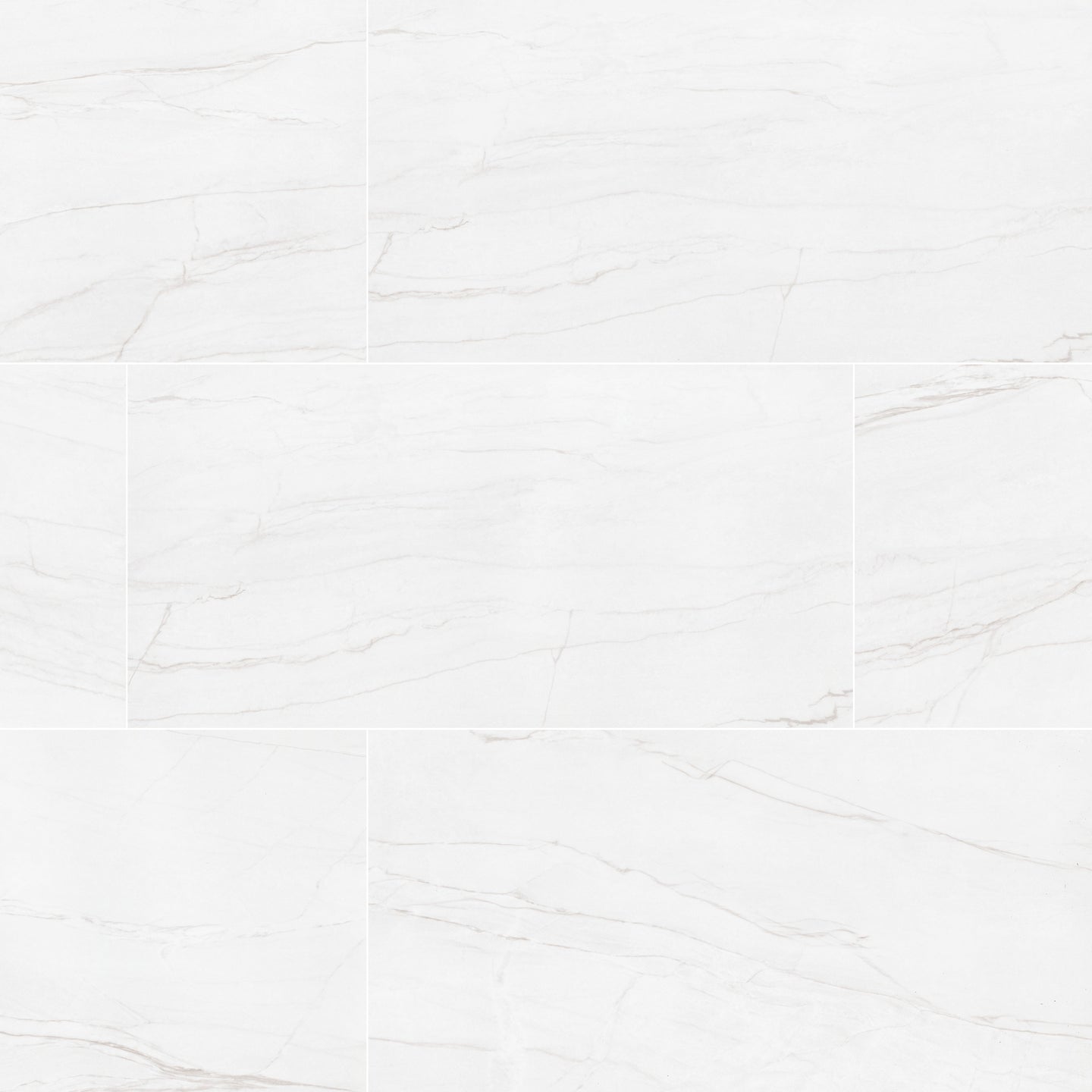 24x48 Kaya Quartzite-Look Matte Smooth Porcelain Tile Soft White