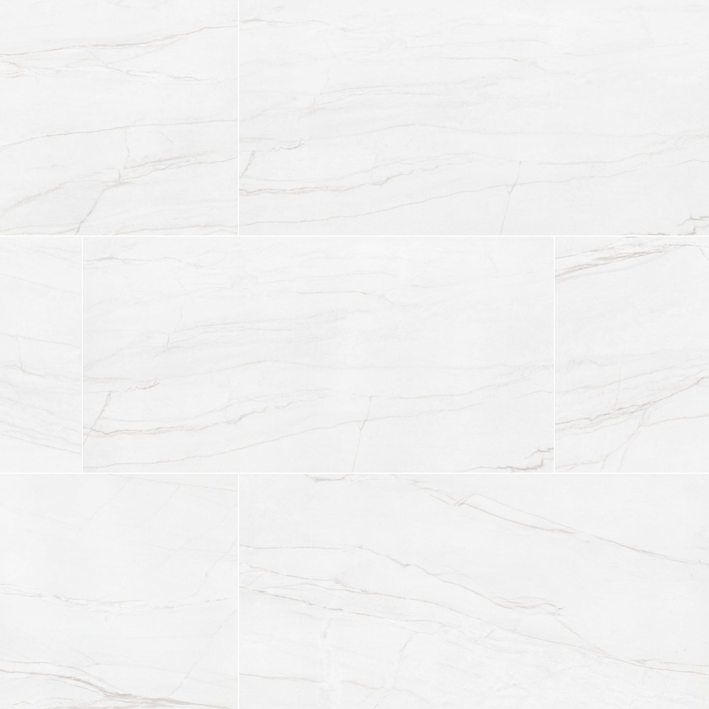 24x48 Kaya Quartzite-Look Matte Smooth Porcelain Tile Soft White