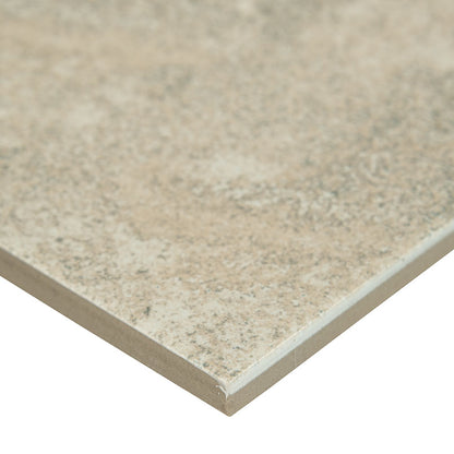 12x24 Legend Stone-Look Matte Textured Porcelain Tile Beige Sand