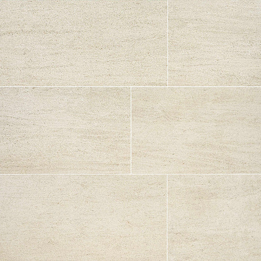 18x36 Livingstyle Stone-Look Matte Textured Porcelain Tile Cream Beige