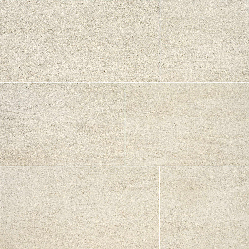 18x36 Livingstyle Stone-Look Matte Textured Porcelain Tile Cream Beige