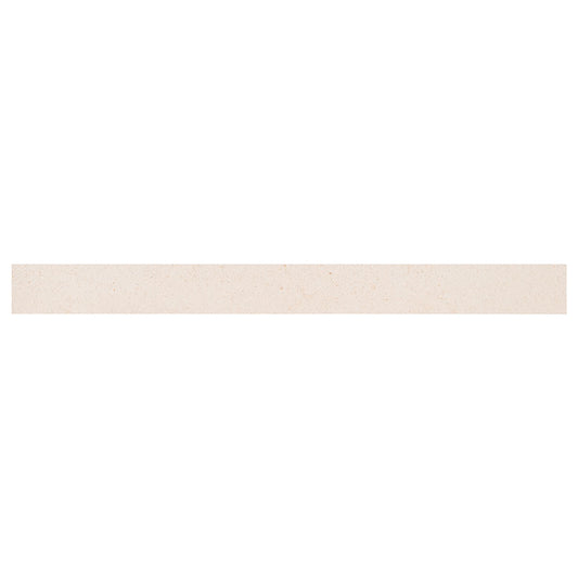 2x24 Livingstyle Bullnose Stone-Look Matte Smooth Porcelain Tile Cream Beige