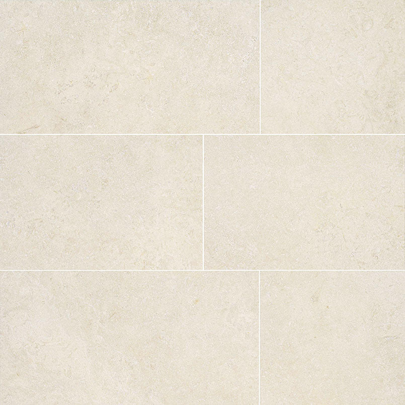 18x36 Livingstyle Stone-Look Matte Textured Porcelain Tile Pearl White