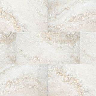 Cream Sand - 18x36 Livingstyle Travertine-Look Matte Textured Porcelain Tile