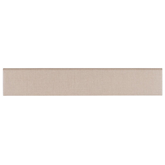 Warm Beige - 3x18 Loft Bullnose Stone-Look Matte Textured Porcelain Tile