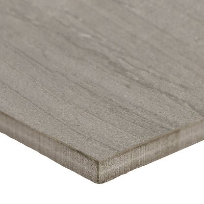 24x48 Malahari Stone-Look Lapato Textured Porcelain Tile Warm Grey