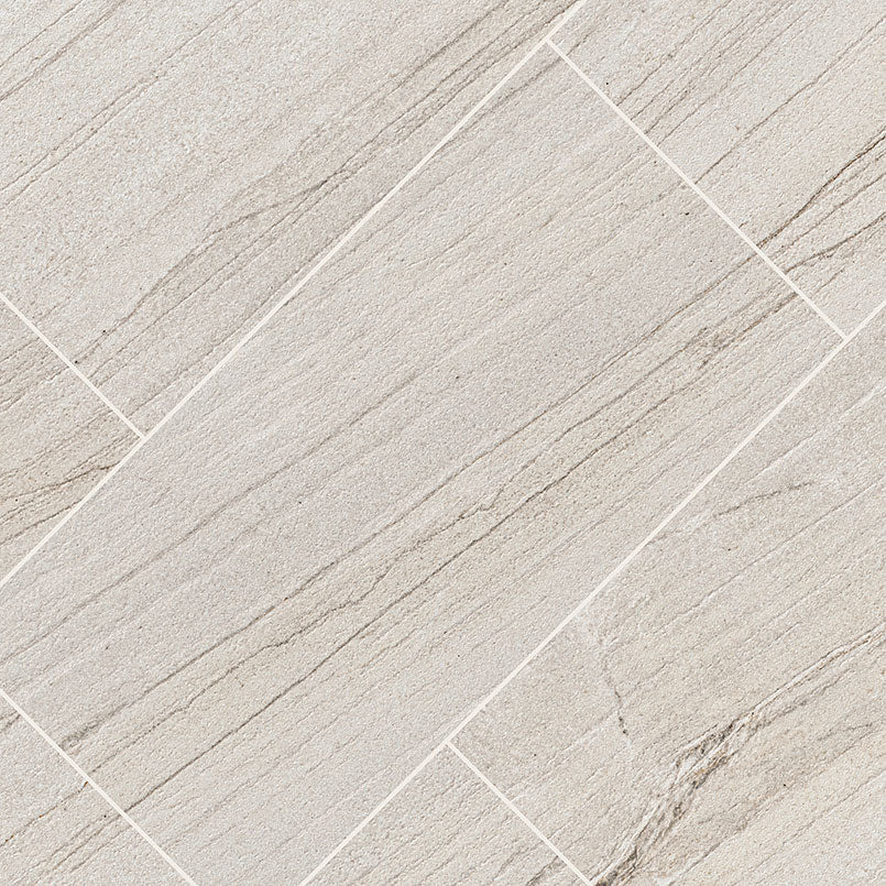 12x24 Malahari Stone-Look Lapato Textured Porcelain Tile Light Taupe
