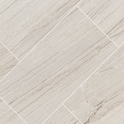 24x48 Malahari Stone-Look Lapato Textured Porcelain Tile Light Taupe