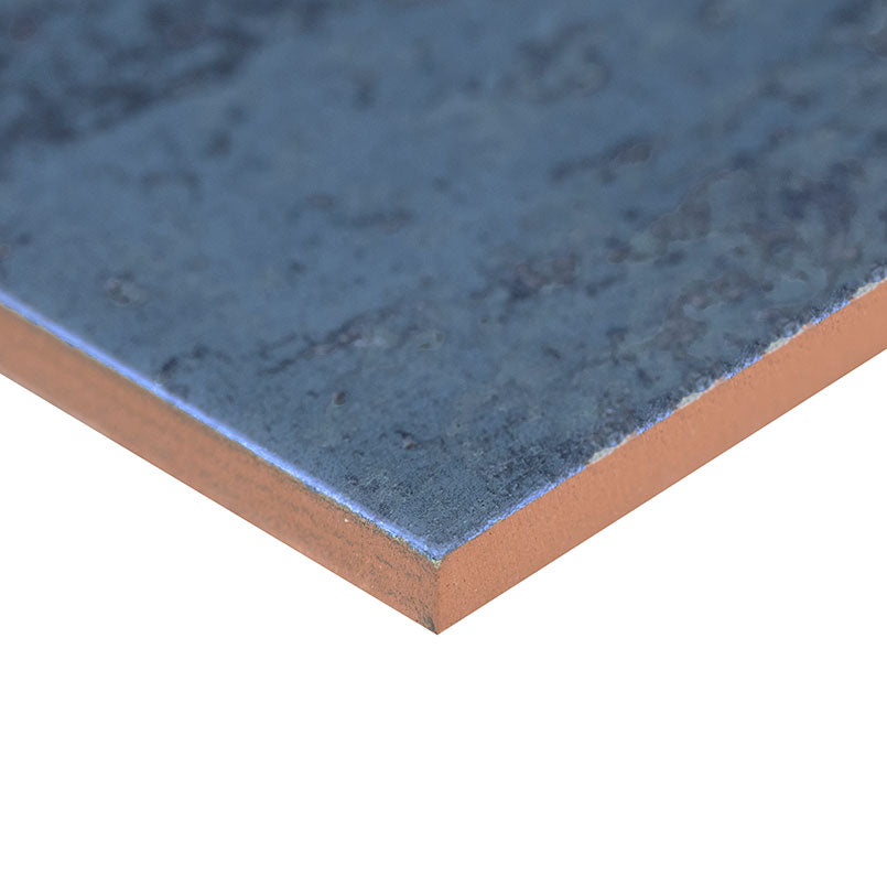 4x12 Marza Rustic Mixed-Color Glossy Textured Ceramic Tile Blue Gray
