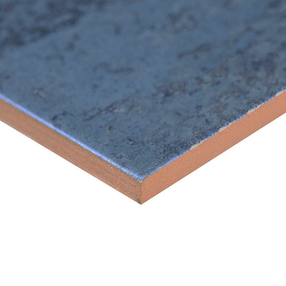 4x12 Marza Rustic Mixed-Color Glossy Textured Ceramic Tile Blue Gray