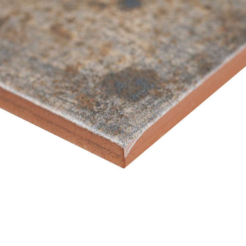 4x12 Marza Rustic Mixed-Color Glossy Textured Ceramic Tile Brown Bronze