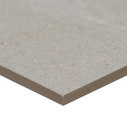 12x24 Maven Stone-Look Matte Smooth Porcelain Tile Soft Beige