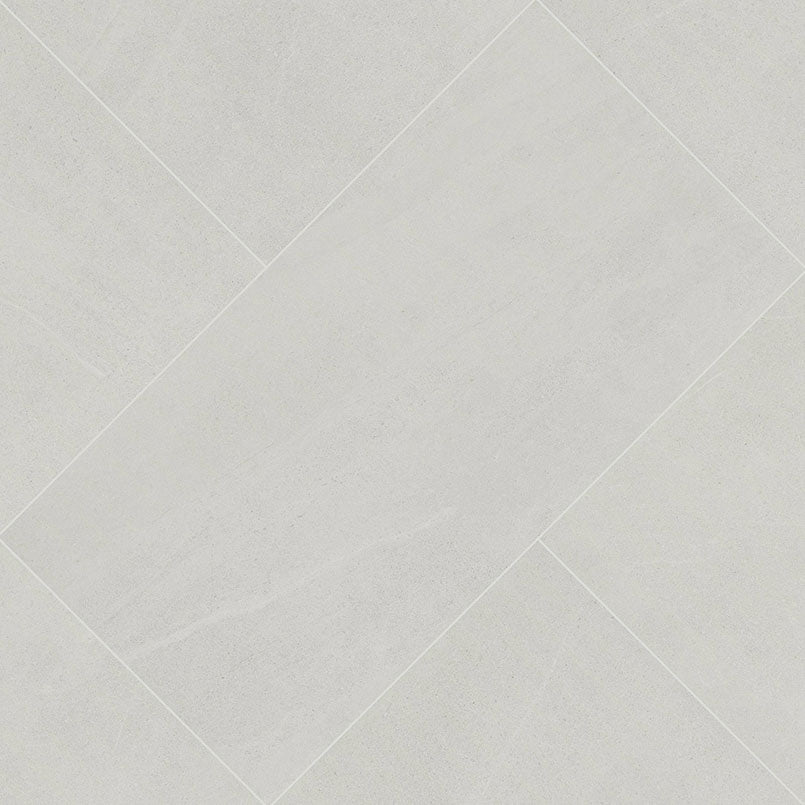 24x48 Maven Stone-Look Matte Smooth Porcelain Tile Pale Grey