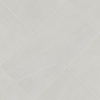 24x48 Maven Stone-Look Matte Smooth Porcelain Tile Pale Grey