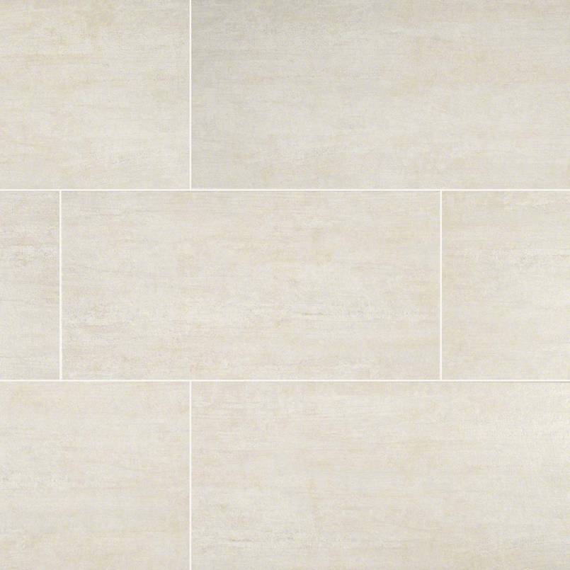 12x24 Metropolis Stone-Look Matte Smooth Porcelain Tile Cream Beige