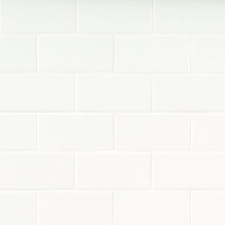 Pure White - 3x6 Metro Solid-Color Glossy Smooth Ceramic Tile