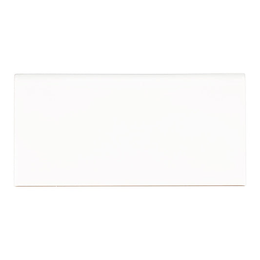 4x16 Metro Bullnose Solid-Color Glossy Smooth Ceramic Tile Liner