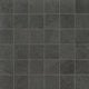 2x2 Legions Mosaic Stone-Look Matte Textured Porcelain Tile Charcoal Black