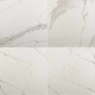 Soft White - 35x35 Monza Marbello Marble-Look Polished Smooth Porcelain Tile