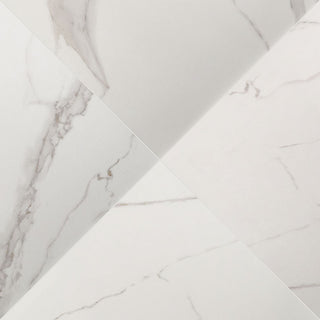 Soft White - 35x35 Monza Marbello Marble-Look Matte Smooth Porcelain Tile
