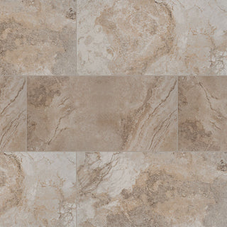 12x24 Napa Travertine-Look Matte Textured Ceramic Tile