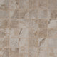 2x2 Napa Mosaic Travertine-Look Matte Textured Ceramic Tile Warm Beige