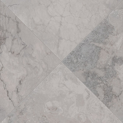 12x12 Napa Stone-Look Matte Textured Ceramic Tile Soft Grey