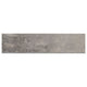 3x24 Napa Bullnose Stone-Look Matte Textured Ceramic Tile Dark Grey