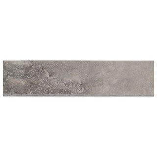 Dark Grey - 3x24 Napa Bullnose Stone-Look Matte Textured Ceramic Tile
