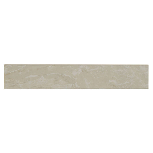 Warm Brown - 3x18 Onyx Bullnose Stone-Look Matte Smooth Porcelain Tile