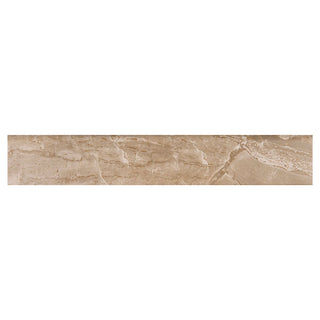 3x18 Onyx Bullnose Stone-Look Matte Smooth Porcelain Tile