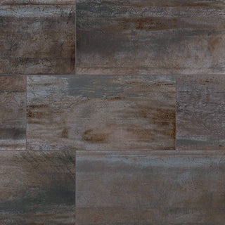 Charcoal Brown - 24x48 Oxide Concrete-Look Matte Textured Porcelain Tile
