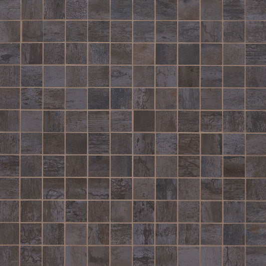 2x2 Oxide Mosaic Concrete-Look Matte Textured Porcelain Tile