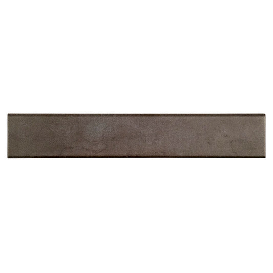 Charcoal Brown - 3x18 Oxide Bullnose Solid-Color Matte Smooth Porcelain Tile
