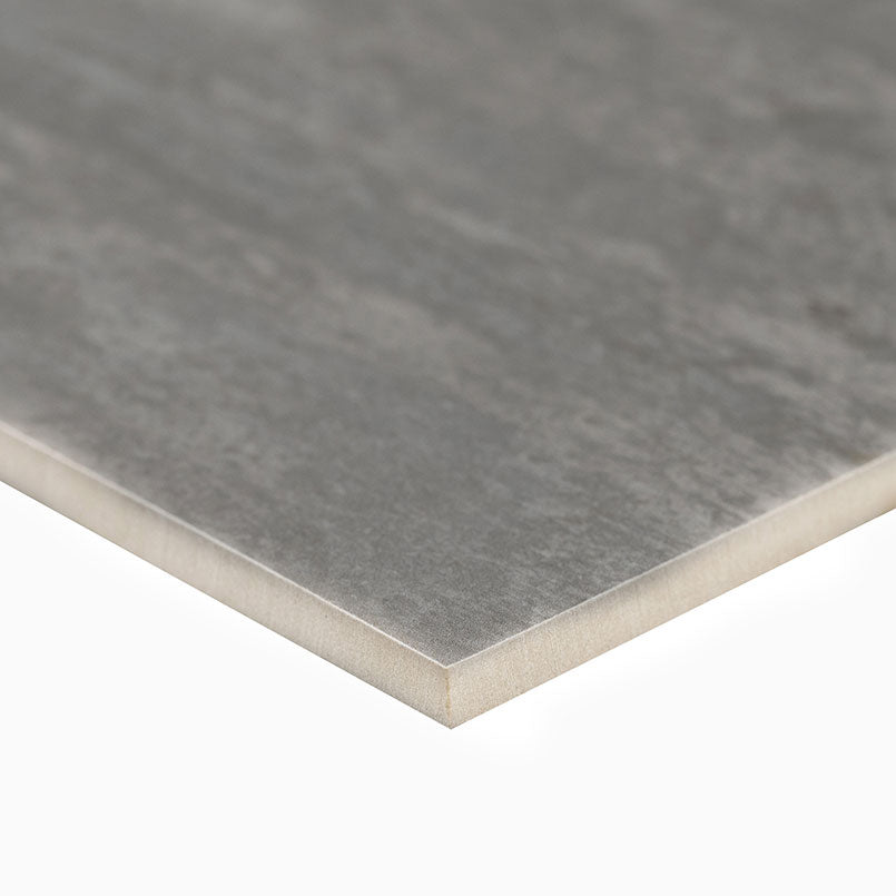 12x24 Oxide Concrete-Look Matte Textured Porcelain Tile Charcoal Grey