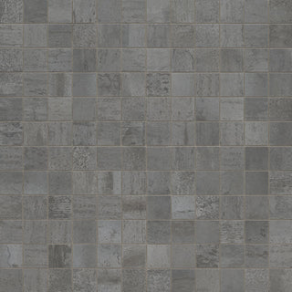 Charcoal Grey - 2x2 Oxide Mosaic Concrete-Look Matte Textured Porcelain Tile