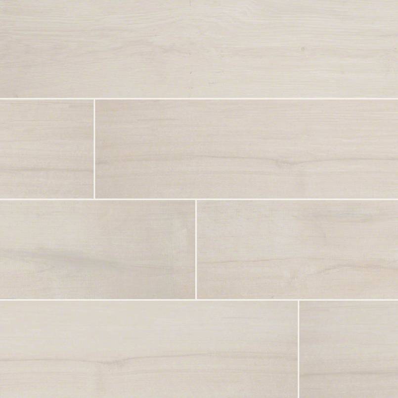 6x36 Palmetto Wood-Look Matte Smooth Porcelain Tile Light Beige