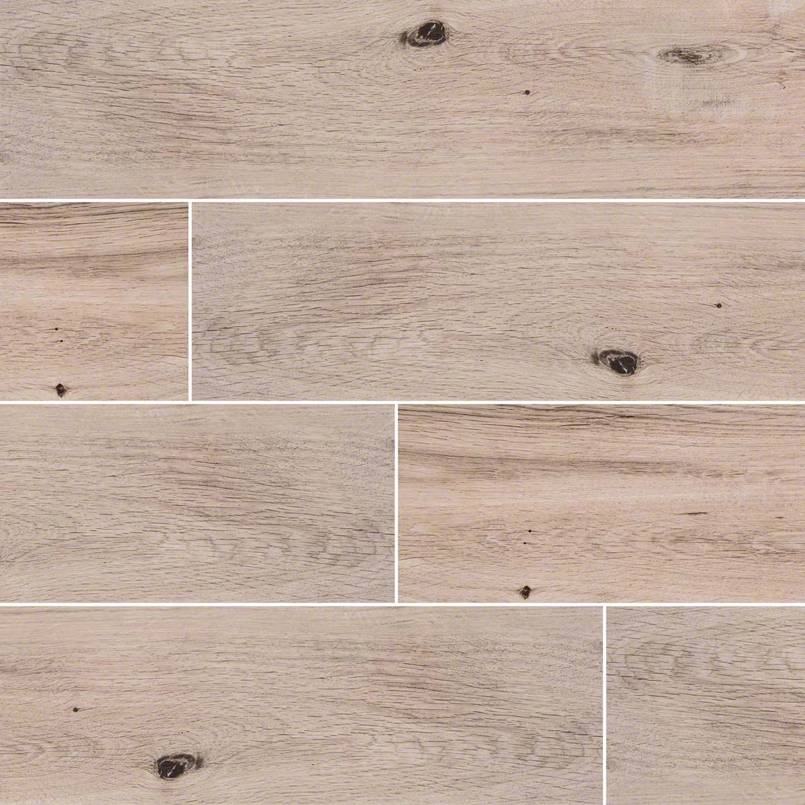6x36 Palmetto Wood-Look Matte Smooth Porcelain Tile Ash Brown